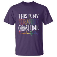 Funny Halloween LGBT T Shirt This Is My Straight Costume - Wonder Print Shop