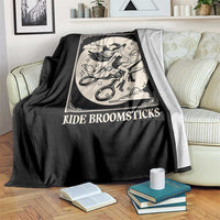 Funny Halloween Lesbian Throw Blanket Some Witches Don't Ride Broomsticks Les Witch - Wonder Print Shop