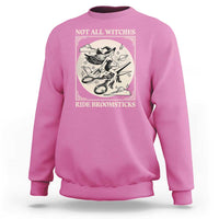 Funny Halloween Lesbian Sweatshirt Some Witches Don't Ride Broomsticks Les Witch - Wonder Print Shop