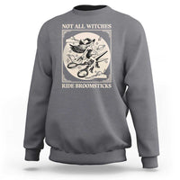 Funny Halloween Lesbian Sweatshirt Some Witches Don't Ride Broomsticks Les Witch - Wonder Print Shop