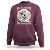 Funny Halloween Lesbian Sweatshirt Some Witches Don't Ride Broomsticks Les Witch - Wonder Print Shop