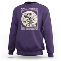 Funny Halloween Lesbian Sweatshirt Some Witches Don't Ride Broomsticks Les Witch - Wonder Print Shop