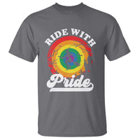 Funny Halloween LGBT T Shirt Ride With Pride Witch Rainbow - Wonder Print Shop