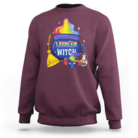 Funny Halloween LGBT Sweatshirt I'm The Lesbian Witch - Wonder Print Shop