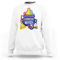 Funny Halloween LGBT Sweatshirt I'm The Lesbian Witch - Wonder Print Shop