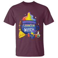 Funny Halloween LGBT T Shirt I'm The Lesbian Witch - Wonder Print Shop