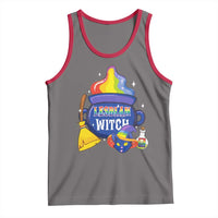 Funny Halloween LGBT Tank Top I'm The Lesbian Witch