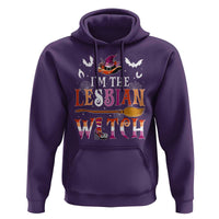 Funny Halloween LGBT Hoodie I'm The Lesbian Witch Spooky Season