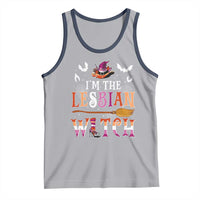 Funny Halloween LGBT Tank Top I'm The Lesbian Witch Spooky Season
