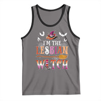 Funny Halloween LGBT Tank Top I'm The Lesbian Witch Spooky Season