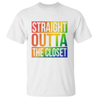 Straight Outta The Closet LGBT Come Out T Shirt - Wonder Print Shop