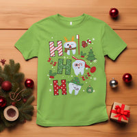Dentist Christmas Ho Ho Ho Funny Tooth Dental T Shirt - Wonder Print Shop