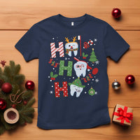 Dentist Christmas Ho Ho Ho Funny Tooth Dental T Shirt - Wonder Print Shop