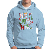 Dentist Christmas Ho Ho Ho Funny Tooth Dental Hoodie - Wonder Print Shop