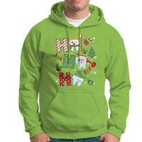 Dentist Christmas Ho Ho Ho Funny Tooth Dental Hoodie - Wonder Print Shop
