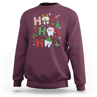 Dentist Christmas Ho Ho Ho Funny Tooth Dental Sweatshirt - Wonder Print Shop