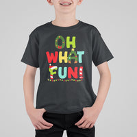 Oh What Fun Christmas Tree Candy Cane T Shirt For Kid - Wonder Print Shop