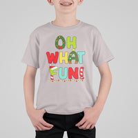 Oh What Fun Christmas Tree Candy Cane T Shirt For Kid - Wonder Print Shop