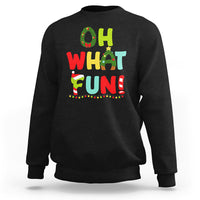 Oh What Fun Christmas Tree Candy Cane Sweatshirt - Wonder Print Shop