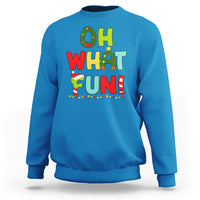 Oh What Fun Christmas Tree Candy Cane Sweatshirt - Wonder Print Shop