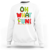 Oh What Fun Christmas Tree Candy Cane Sweatshirt - Wonder Print Shop