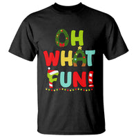 Oh What Fun Christmas Tree Candy Cane T Shirt - Wonder Print Shop