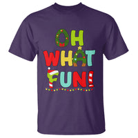 Oh What Fun Christmas Tree Candy Cane T Shirt - Wonder Print Shop