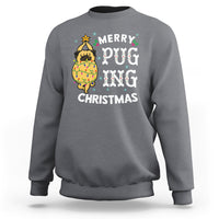 Merry Pugging Christmas Dog Pugmas Pug Xmas Sweatshirt - Wonder Print Shop