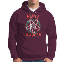 Hail Santa Krampus Ugly Christmas Candy Star Hoodie - Wonder Print Shop
