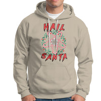 Hail Santa Krampus Ugly Christmas Candy Star Hoodie - Wonder Print Shop