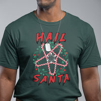 Hail Santa Krampus Ugly Christmas Candy Star T Shirt - Wonder Print Shop