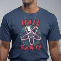 Hail Santa Krampus Ugly Christmas Candy Star T Shirt - Wonder Print Shop
