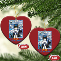 Hanukkah Cat Christmas Ornament In My Hanukkat Era Cute Jewish Cats - Wonder Print Shop