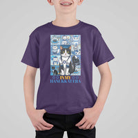 Hanukkah Cat T Shirt For Kid In My Hanukkat Era Cute Jewish Cats - Wonder Print Shop