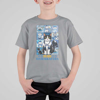 Hanukkah Cat T Shirt For Kid In My Hanukkat Era Cute Jewish Cats - Wonder Print Shop