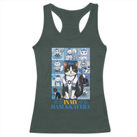 Hanukkah Cat Racerback Tank Top In My Hanukkat Era Cute Jewish Cats