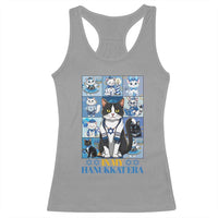 Hanukkah Cat Racerback Tank Top In My Hanukkat Era Cute Jewish Cats