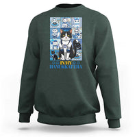 Hanukkah Cat Sweatshirt In My Hanukkat Era Cute Jewish Cats - Wonder Print Shop