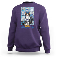Hanukkah Cat Sweatshirt In My Hanukkat Era Cute Jewish Cats - Wonder Print Shop