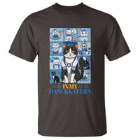 Hanukkah Cat T Shirt In My Hanukkat Era Cute Jewish Cats - Wonder Print Shop