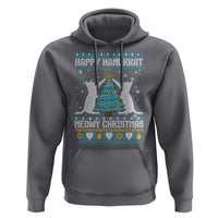 Hanukkah Christmas Cat Hoodie Happy Hanukkat Meowy Christmas