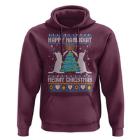 Hanukkah Christmas Cat Hoodie Happy Hanukkat Meowy Christmas