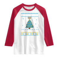 Hanukkah Christmas Cat Raglan Shirt Happy Hanukkat Meowy Christmas