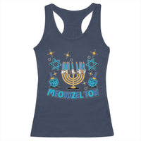 Funny Hanukkah Cat Racerback Tank Top Meowzel Tov Jewish Chanukkah