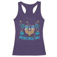 Funny Hanukkah Cat Racerback Tank Top Meowzel Tov Jewish Chanukkah