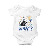 Funny Hanukkah Cat What Baby Onesie