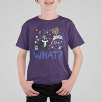 Funny Hanukkah Cat What T Shirt For Kid - Wonder Print Shop