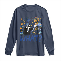 Funny Hanukkah Cat What Long Sleeve Shirt