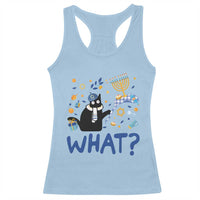 Funny Hanukkah Cat What Racerback Tank Top