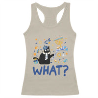 Funny Hanukkah Cat What Racerback Tank Top